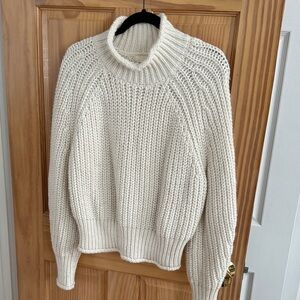 H&M Cream Turtleneck Sweater